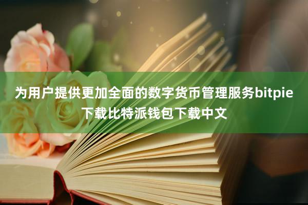 为用户提供更加全面的数字货币管理服务bitpie下载比特派钱包下载中文