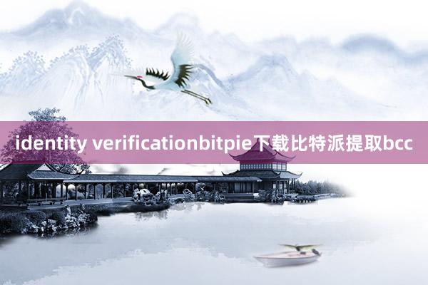 identity verificationbitpie下载比特派提取bcc