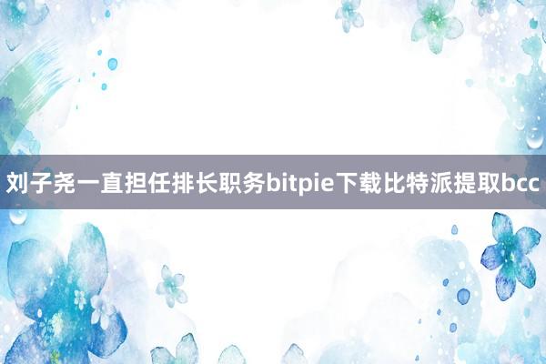 刘子尧一直担任排长职务bitpie下载比特派提取bcc