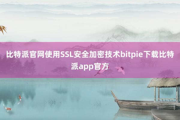 比特派官网使用SSL安全加密技术bitpie下载比特派app官方