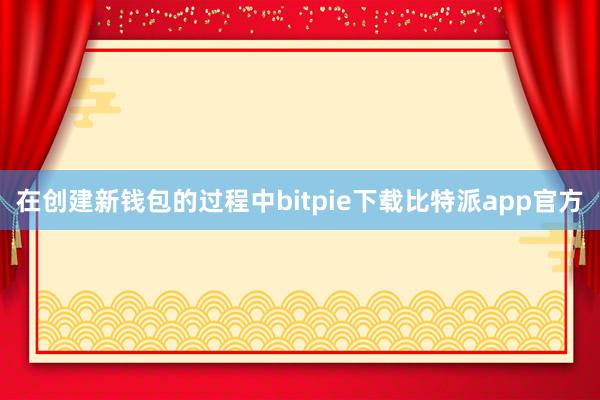 在创建新钱包的过程中bitpie下载比特派app官方