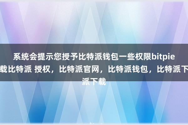 系统会提示您授予比特派钱包一些权限bitpie下载比特派 授权，比特派官网，比特派钱包，比特派下载