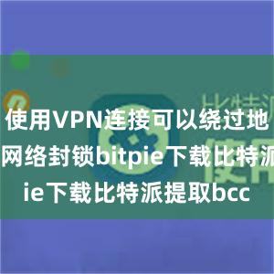 使用VPN连接可以绕过地域限制和网络封锁bitpie下载比特派提取bcc