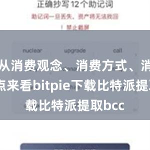 从消费观念、消费方式、消费热点来看bitpie下载比特派提取bcc