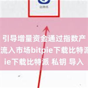 引导增量资金通过指数产品持续流入市场bitpie下载比特派 私钥 导入