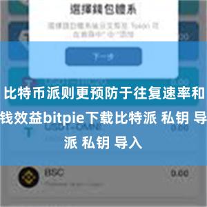 比特币派则更预防于往复速率和本钱效益bitpie下载比特派 私钥 导入