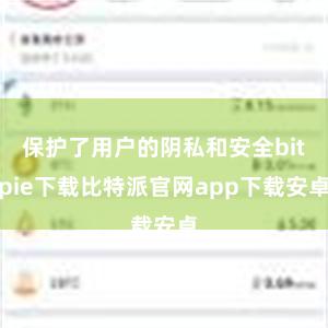 保护了用户的阴私和安全bitpie下载比特派官网app下载安卓